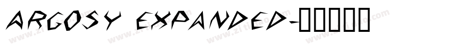 Argosy Expanded字体转换